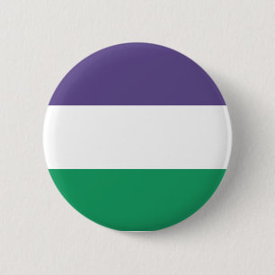 Bóton Redondo 5.08cm Sufrágio das mulheres na bandeira Suffragette