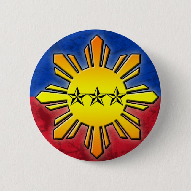 Bóton Redondo 5.08cm Sun e 3 estrelas (Frente)