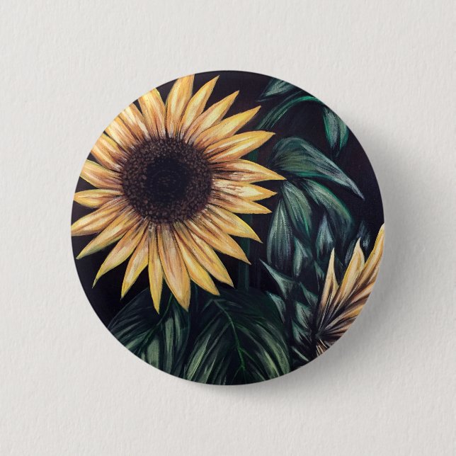 Bóton Redondo 5.08cm Sunflower Life (Frente)