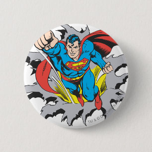 Bóton Redondo 5.08cm Super-Homem Lágrimas Thru