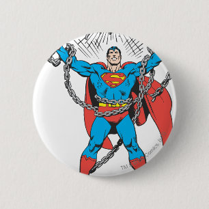 Bóton Redondo 5.08cm Super-Homem Quebra Cadeias