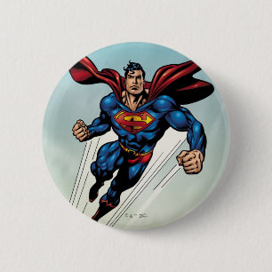 Bóton Redondo 5.08cm Super-Homem salta para cima