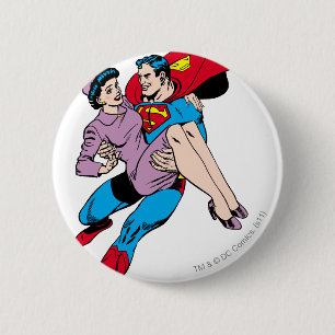 Bóton Redondo 5.08cm Super-homem salva Louis