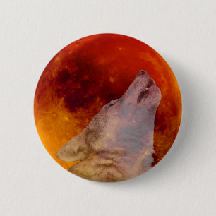 Bóton Redondo 5.08cm Super Sangue Wolf Moon 2019