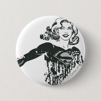 Supergirl Black and White Drawing 1