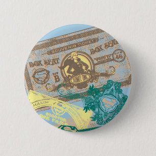 Bóton Redondo 5.08cm Supergirl Box Seat Blue