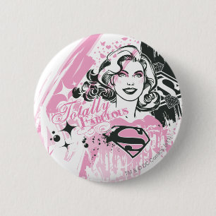 Bóton Redondo 5.08cm Supergirl Totalmente Fabulosa