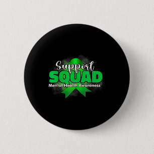 Bóton Redondo 5.08cm Suportar Faixa Verde de Sensibilização Mental Esqu