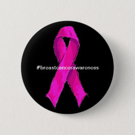Bóton Redondo 5.08cm Suporte de Fita Rosa de Consciência do Cancer da M