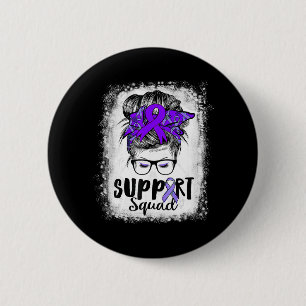Bóton Redondo 5.08cm Suporte Esquadrão Messy Bun Purple Warrior Epileps