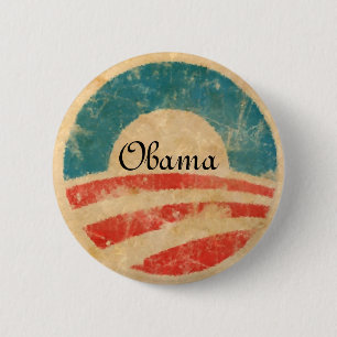 Bóton Redondo 5.08cm Suporte para a mudança, Obama