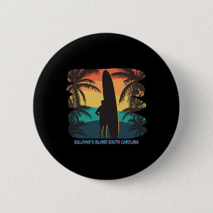 Bóton Redondo 5.08cm Surf de Árvore Sc Palm da Ilha de Sullivan