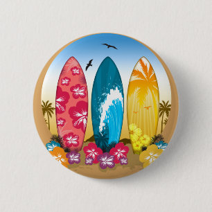 Bóton Redondo 5.08cm Surfboard Beach