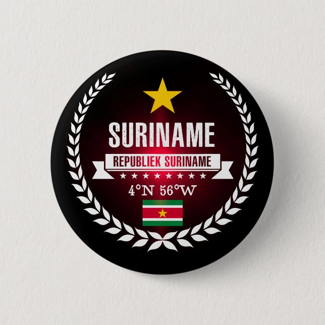 Bóton Redondo 5.08cm Suriname (Frente)