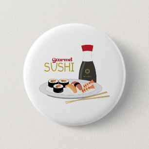 Bóton Redondo 5.08cm Sushi do gourmet