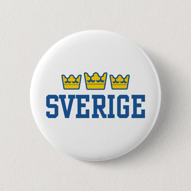 Bóton Redondo 5.08cm Sverige (Frente)