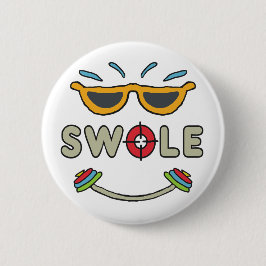 Bóton Redondo 5.08cm Swole Bodybuilding