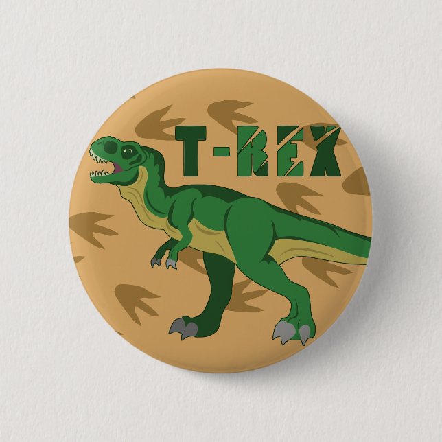 Bóton Redondo 5.08cm T-Rex (Frente)
