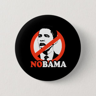 BÓTON REDONDO 5.08CM T-SHIRT DE NOBAMA/ANTI-OBAMA