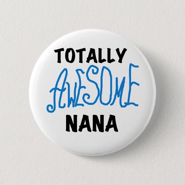 Bóton Redondo 5.08cm T-shirt e presentes azuis totalmente (Frente)