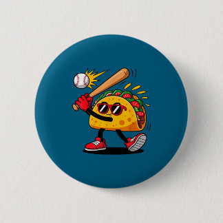 Bóton Redondo 5.08cm Taco beisebol mexicano cinco de maio homens crianç