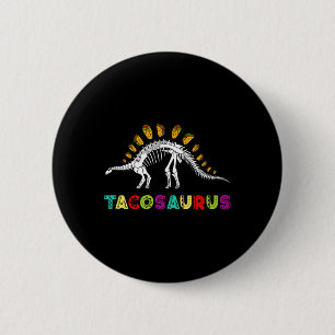 Bóton Redondo 5.08cm Tacosaurus Cinco De Mayo Camisa Engraçado Taco Din