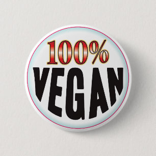 Bóton Redondo 5.08cm Tag do Vegan