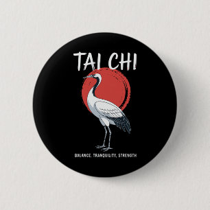 Bóton Redondo 5.08cm Tai Chi Qigong Grou Artes Marciais Yoga Meditação