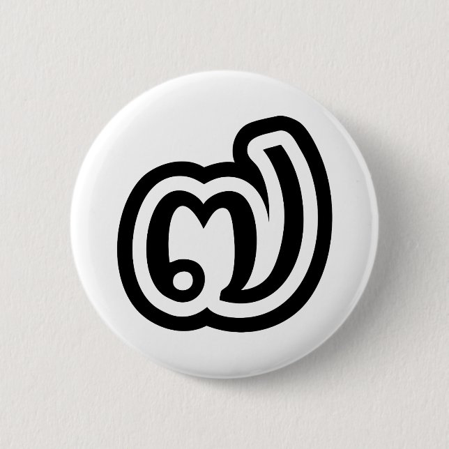 Bóton Redondo 5.08cm Tailândia Número 7 / Sete / ๗ (Jed/Chet) Tailandês (Frente)