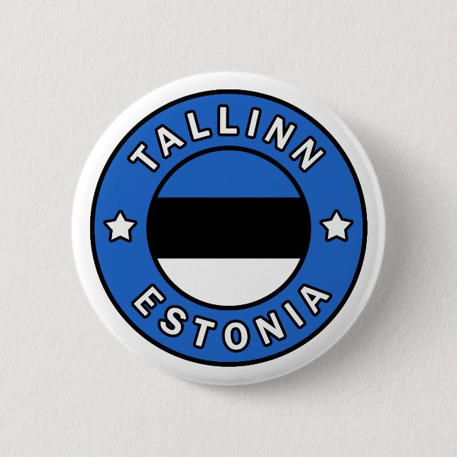 Bóton Redondo 5.08cm Tallinn Estônia (Frente)