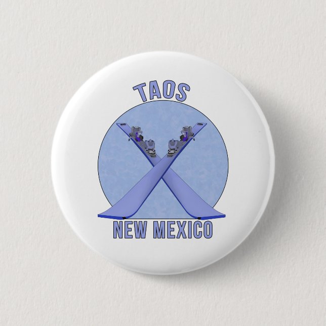 Bóton Redondo 5.08cm Taos, Novo México (Frente)