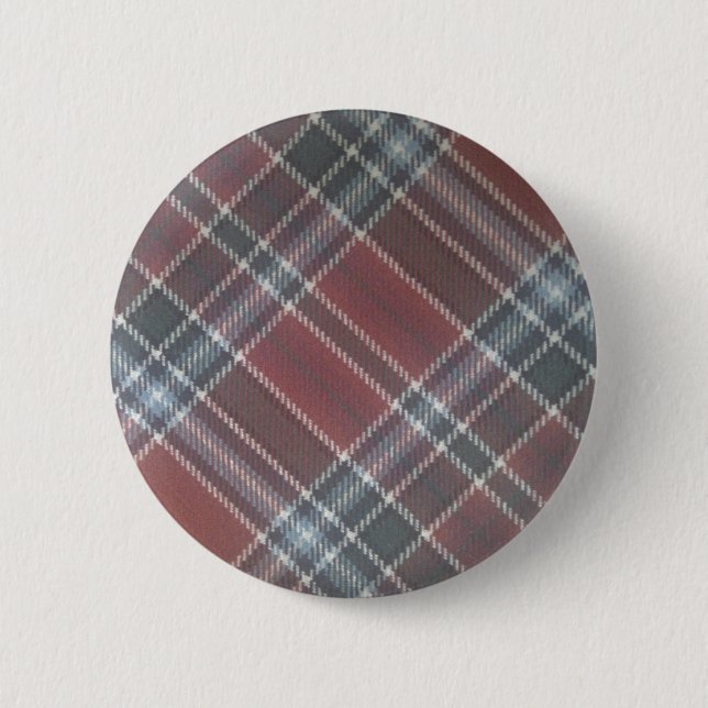 Bóton Redondo 5.08cm tartan (Frente)
