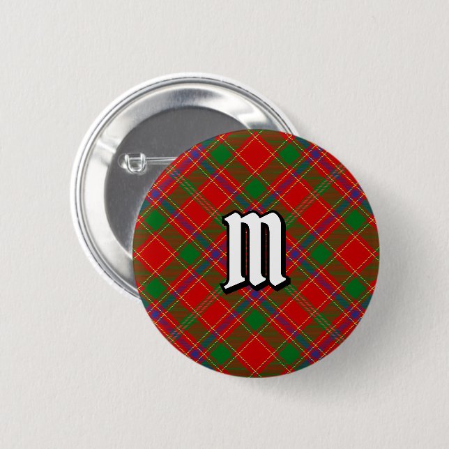 Bóton Redondo 5.08cm Tartan do Clã Munro (Frente & Verso)