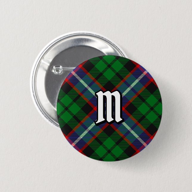 Bóton Redondo 5.08cm Tartan do Clã Russell (Frente & Verso)