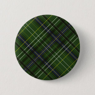Bóton Redondo 5.08cm Tartan em verde