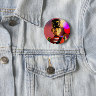 Bóton Redondo 5.08cm Tatuador de Natal figurino SlipperyJoe gay pri