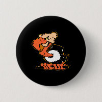 Tatuagem preto dos desenhos animados do Buzzard