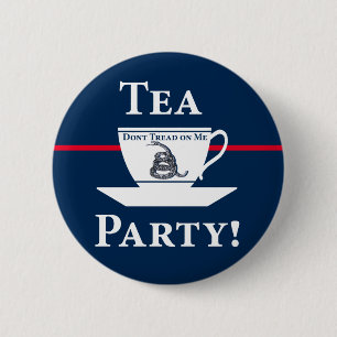 Bóton Redondo 5.08cm Tea party!