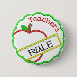 Bóton Redondo 5.08cm Teachers Rule