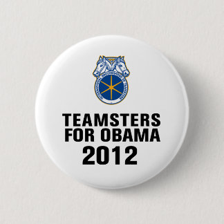 Bóton Redondo 5.08cm Teamsters para Obama
