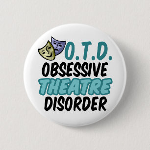 Bóton Redondo 5.08cm Teatro Engraçado