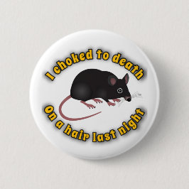 Bóton Redondo 5.08cm Tecido de dor no cabelo