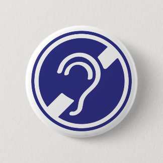 Bóton Redondo 5.08cm Tecido, espinheiro, doofheid, georverlies teken