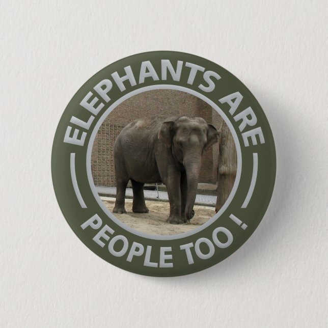 Bóton Redondo 5.08cm Tecla ELEPHANTS (Frente)