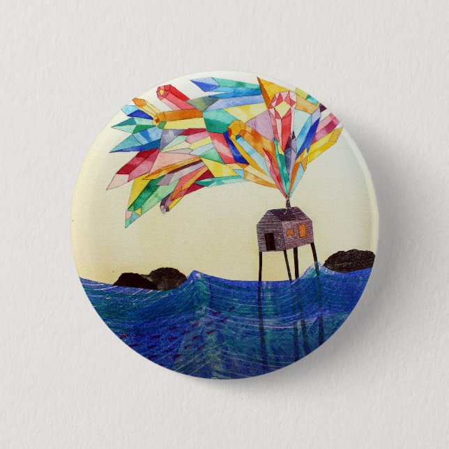 Bóton Redondo 5.08cm Tecla Gem House 4 (Frente)