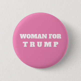 Bóton Redondo 5.08cm Tecla WOMAN FOR TRUMP 2024