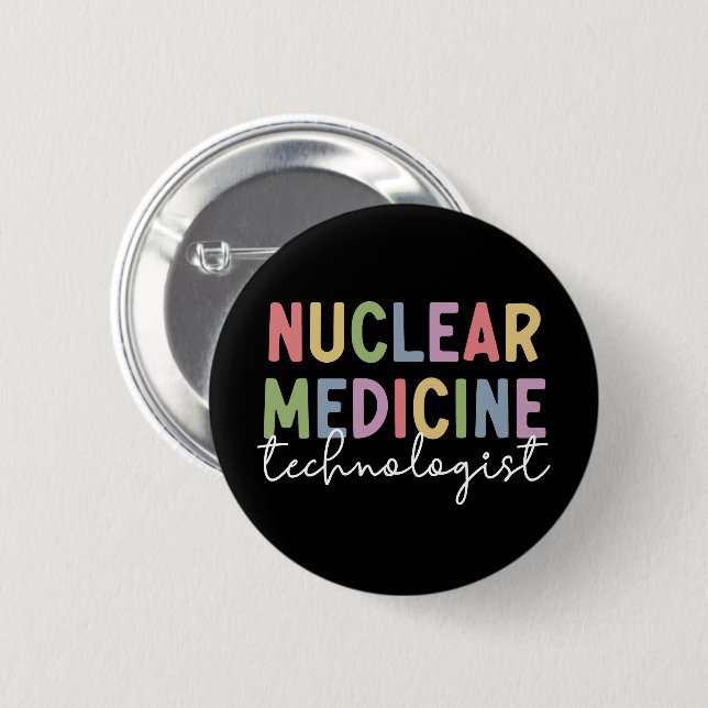 Bóton Redondo 5.08cm Tecnologia de Medicina Nuclear CNMT Ofertas (Frente & Verso)