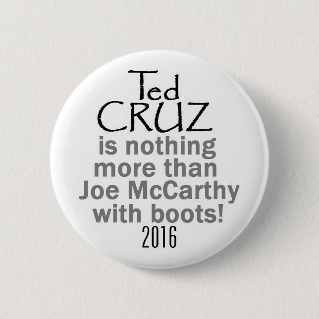 Bóton Redondo 5.08cm Ted Cruz 2016 (Frente)
