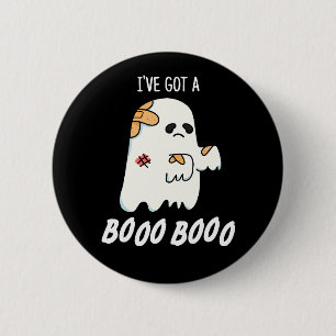 Bóton Redondo 5.08cm Tenho um Boo Boo Engraçado Fantasma Dark BG