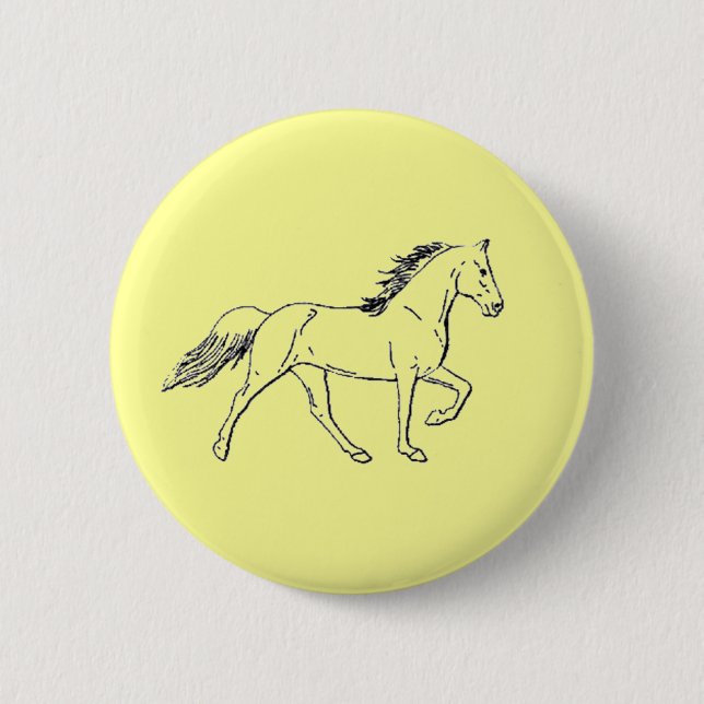 Bóton Redondo 5.08cm Tennessee Walking Horse (Frente)
